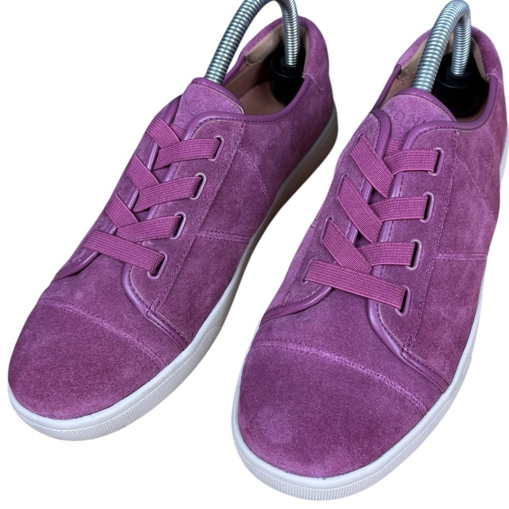 Vionic Women’s Sunny Jean Suede Casual Sneakers – Sz 9.5 in Berry (EUC)